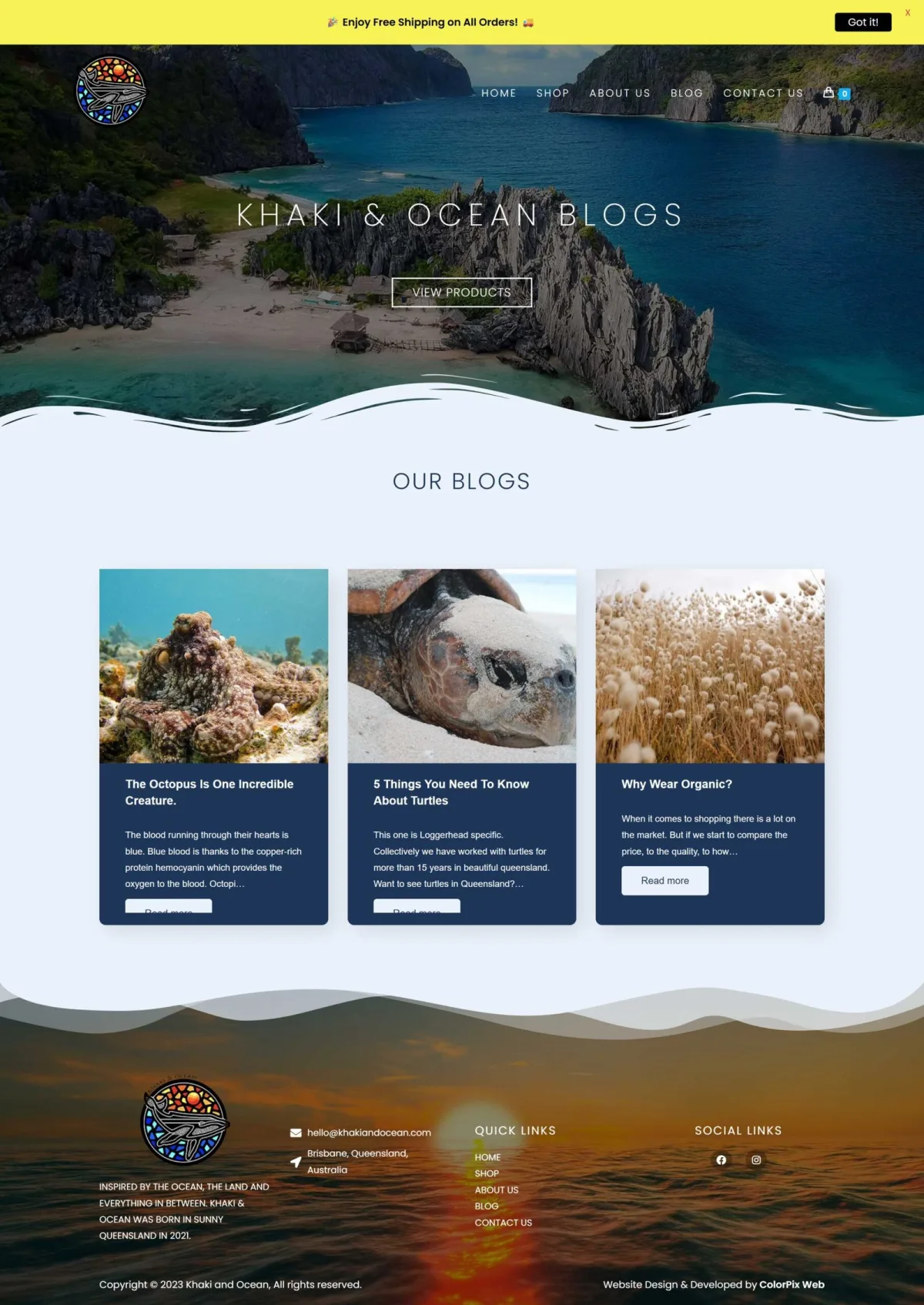Example of a WordPress website we built