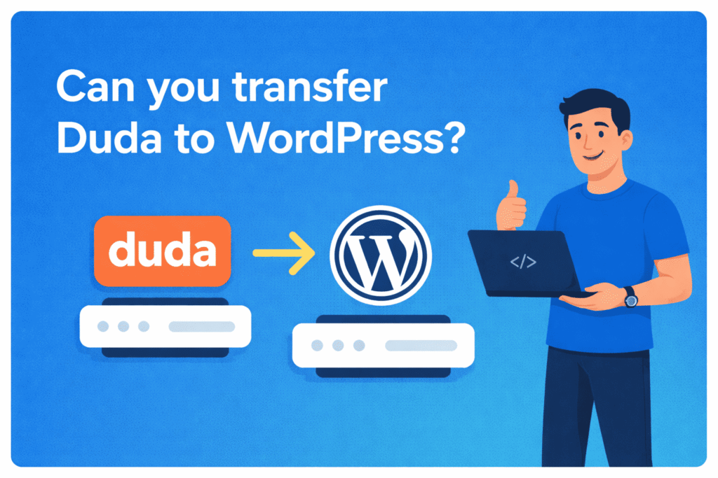 Can you transfer Duda to WordPress?